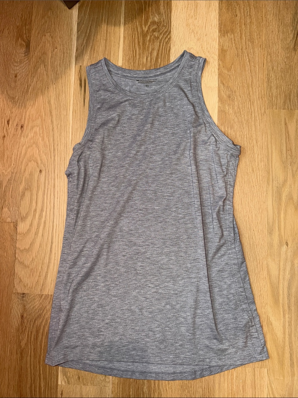 Athleta Gray Sleeveless Tank Top - Heathered Light Gray